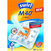 Swirl M40 Σακούλες Σκούπας 4τμχ (Miele G/N)
