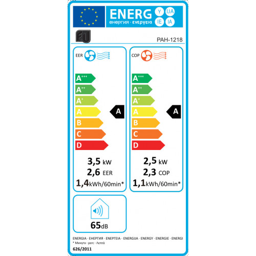 F&U PAH-1218 4 Σε 1 Φορητό Κλιματιστικό F&U PAH-1218 4 Σε 1 Φορητό Κλιματιστικό
