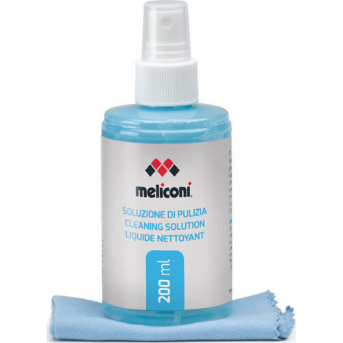 Meliconi Υγρό Καθαρισμού και Πανί με Μικροΐνες 200ml