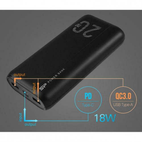 Silicon Power QS15 Powerbank 20000mAh