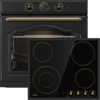 Gorenje BOS67372CLB + EC642CLB Σετ Φούρνος + εστία