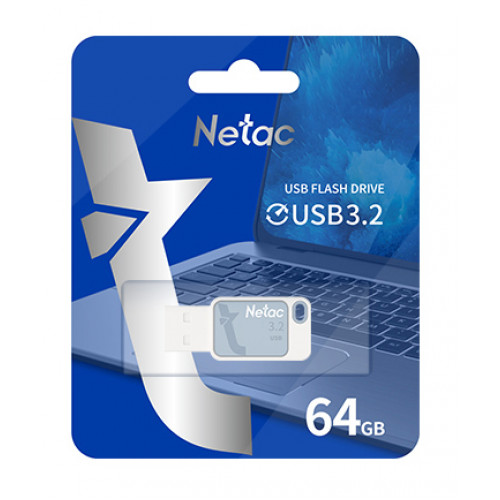 Netac UA31 64GB USB 3.2 Stick Μπλε