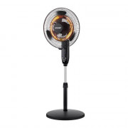 Eurolamp 300-20018 2 σε 1 Heat 2kW Black Ανεμιστήρας Δαπέδου
