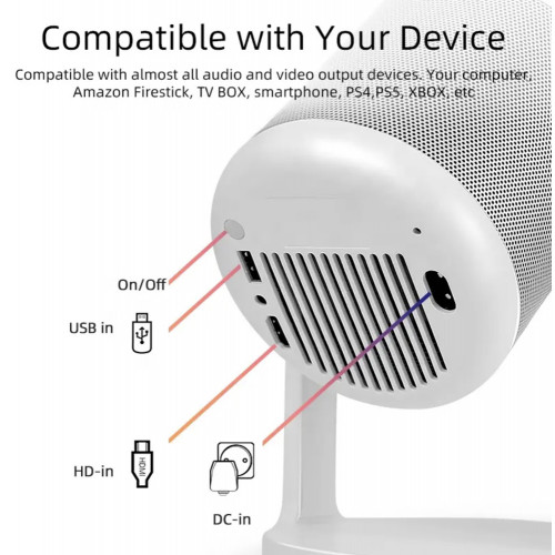 Powertech PT-1305 Projector Full HD - Android