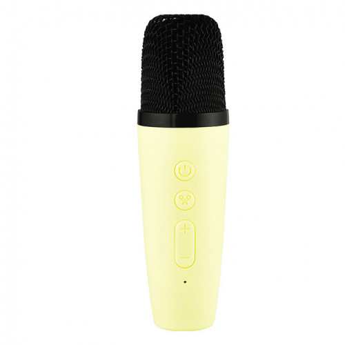 Kiddoboo KidsVoice JUNIOR mini Karaoke Speaker &amp; Mic Yellow + NikoletaTV (KBT3NTYEL)