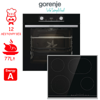 Gorenje BOSX6737E06BG + ECT43X Σετ Φούρνος + εστία